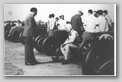 Ian McConnell Brooklands start line