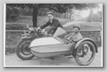 Motorbike and sidecar at Brooklands